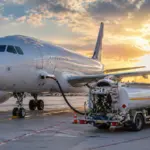 Aereo in rifornimento