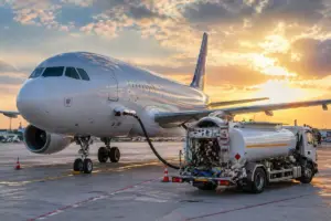 Aereo in rifornimento