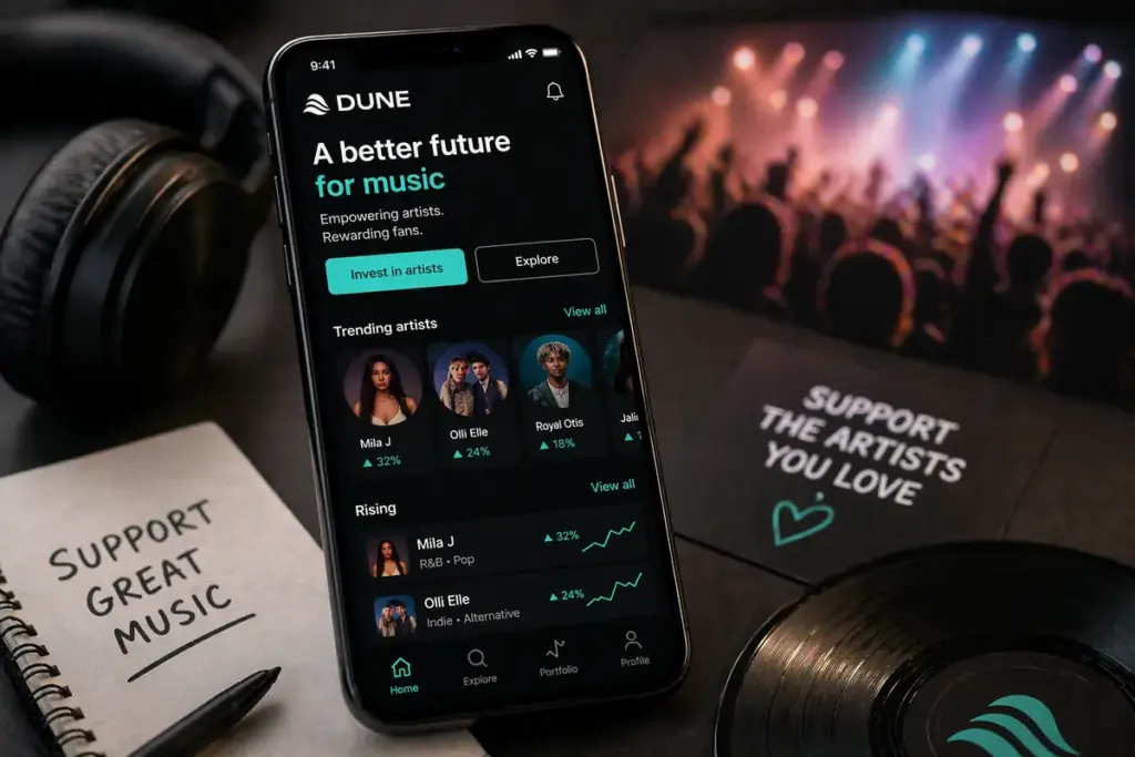 Dune la nuova piattaforma musicale