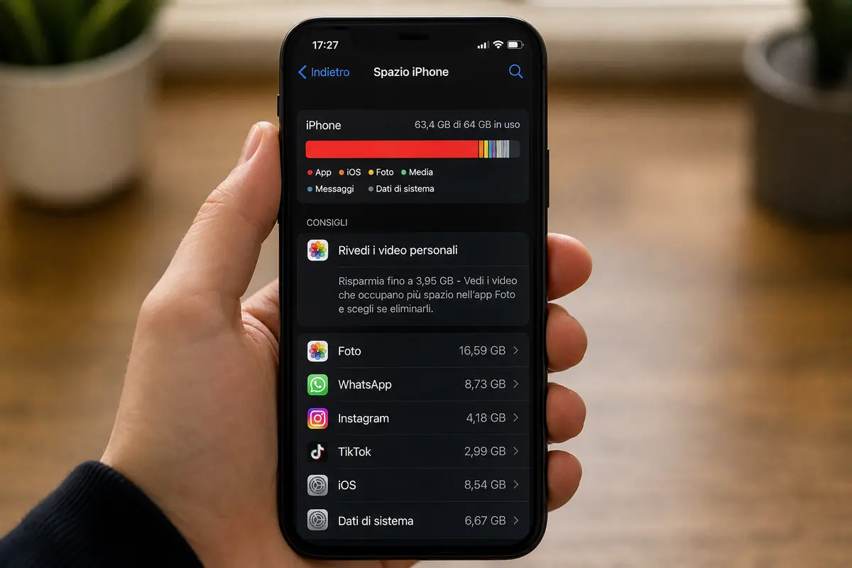 Memoria del telefono piena come liberare spazio su Android e iPhone