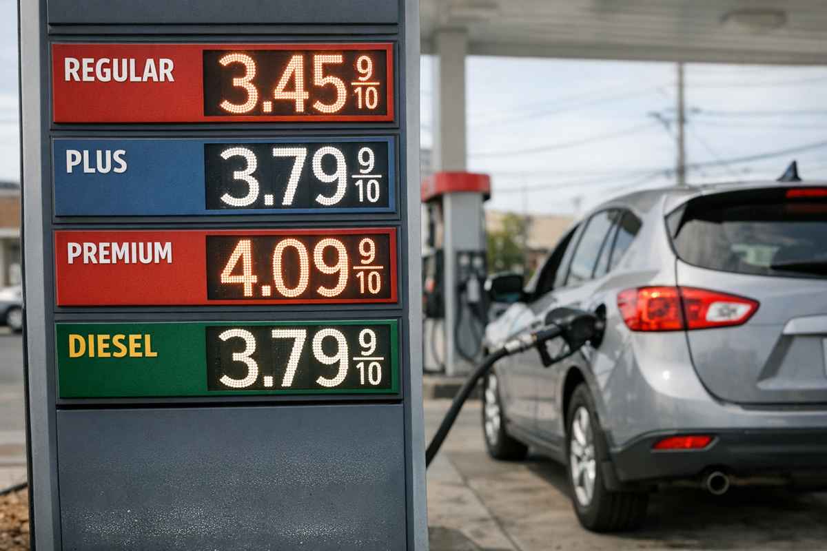 Benzina in lieve rialzo a 1,939 euro, ma il diesel cala: cosa sta succedendo